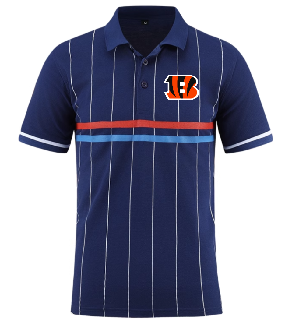 Cincinnati Bengals blue Men 2025 NFL polo T shirt
